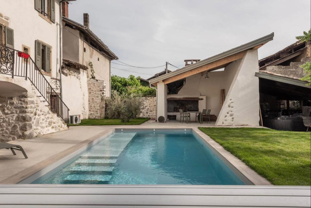 La Cabane Du 375, Piscine Clim,Jacuzzi Et Insolite Saint-Jean-de-Moirans Екстериор снимка